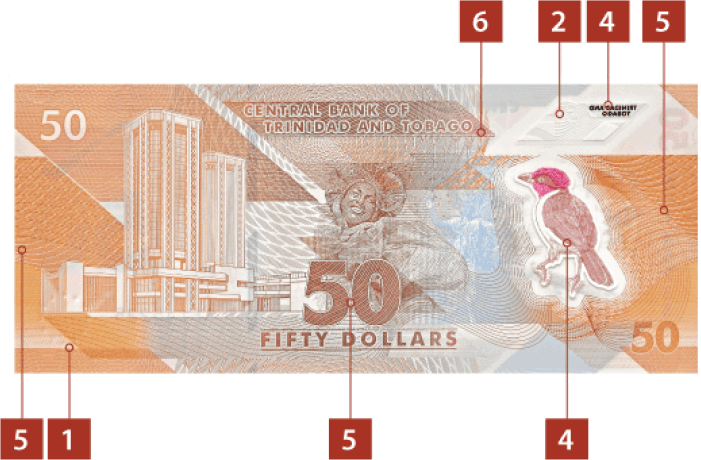 50 Dollar - Back -Trinidad and Tobago