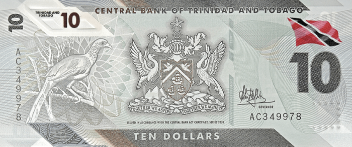 Current Bank Notes - Trinidad and Tobago 10 Dollar