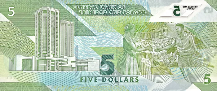 Current Bank Notes - Trinidad and Tobago 5 Dollar