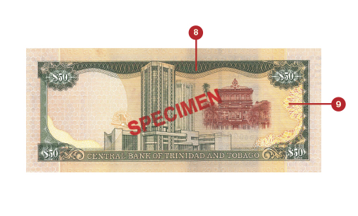 50 Dollar Note Central Bank Of Trinidad And Tobago