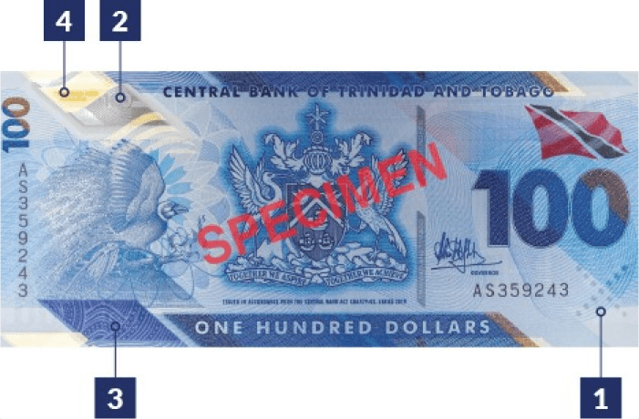 100 Dollar - Front -Trinidad and Tobago