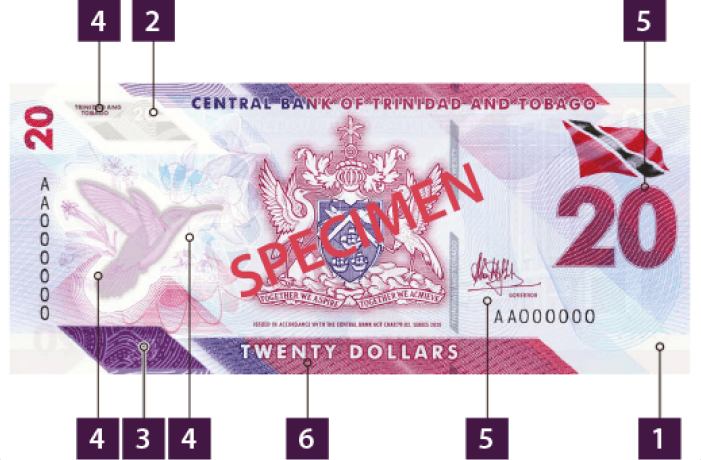 20 Dollar - Front -Trinidad and Tobago